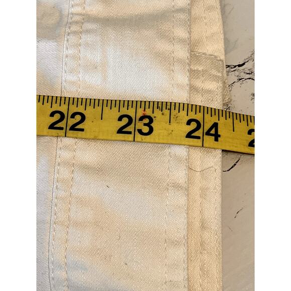 White Denim Jacket with Rhinestone Jacket Size S - Picture 9 of 11